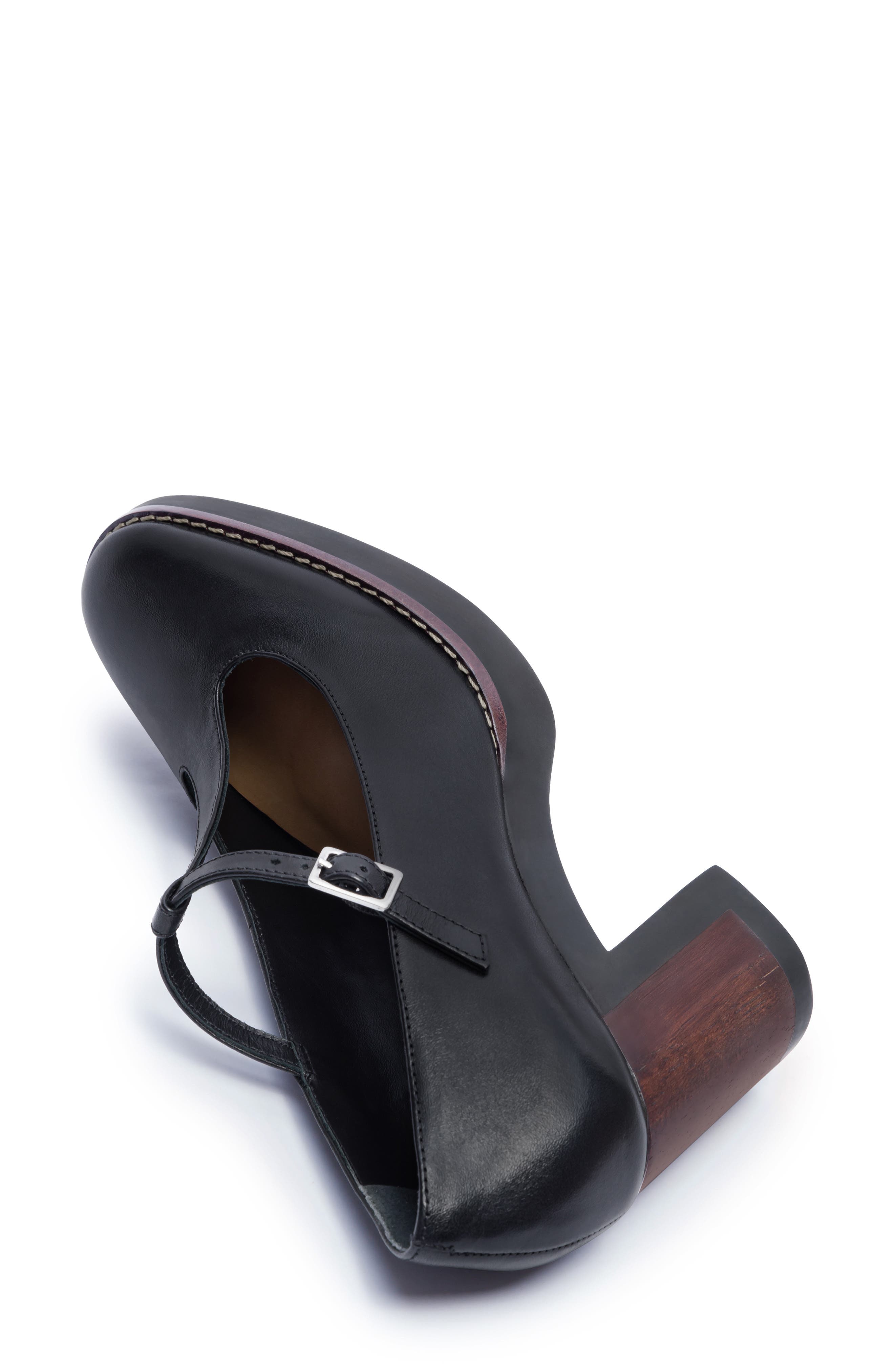 Noto T-Strap Pump, Alternate, color, BLACK GLOVE LEATHER