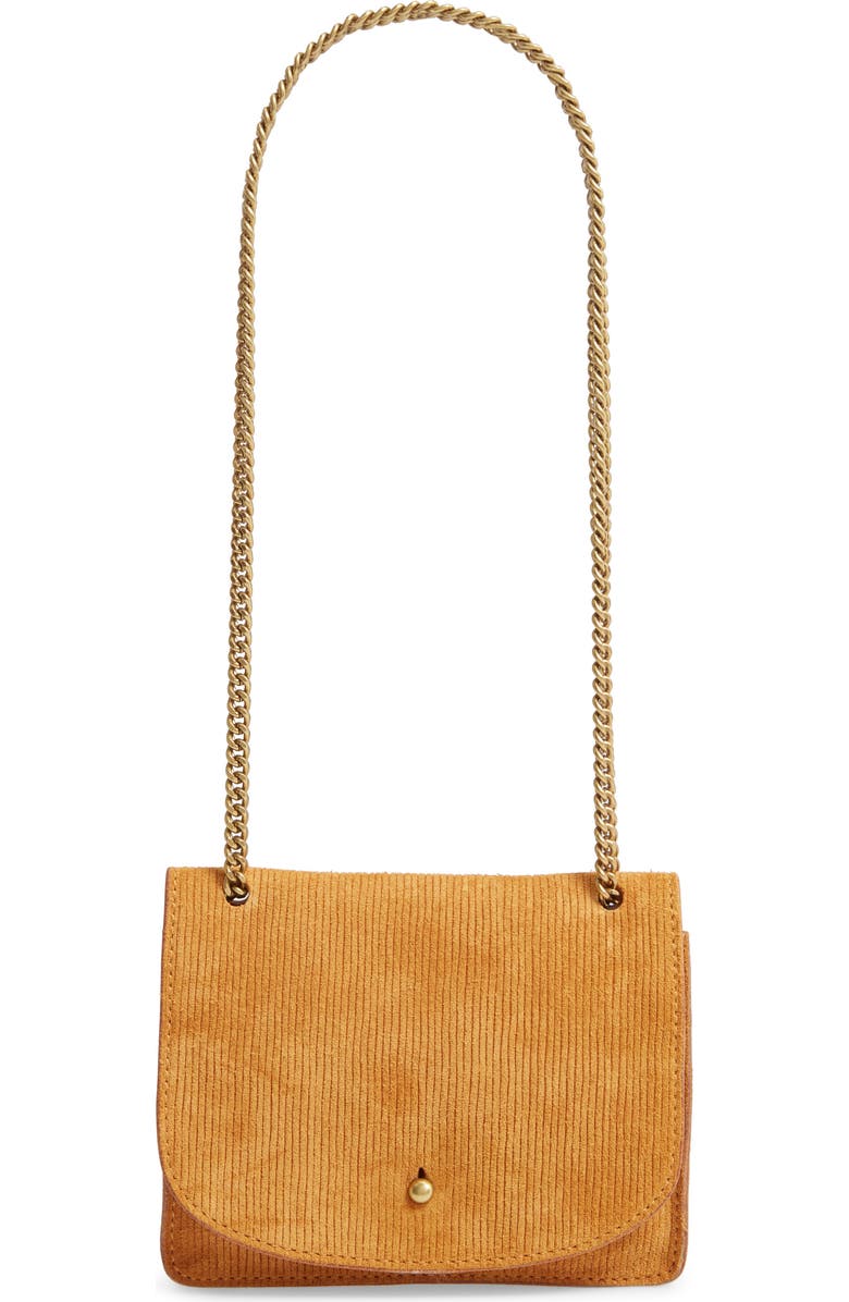Madewell The Chain Corded Leather Crossbody Bag, Main, color,