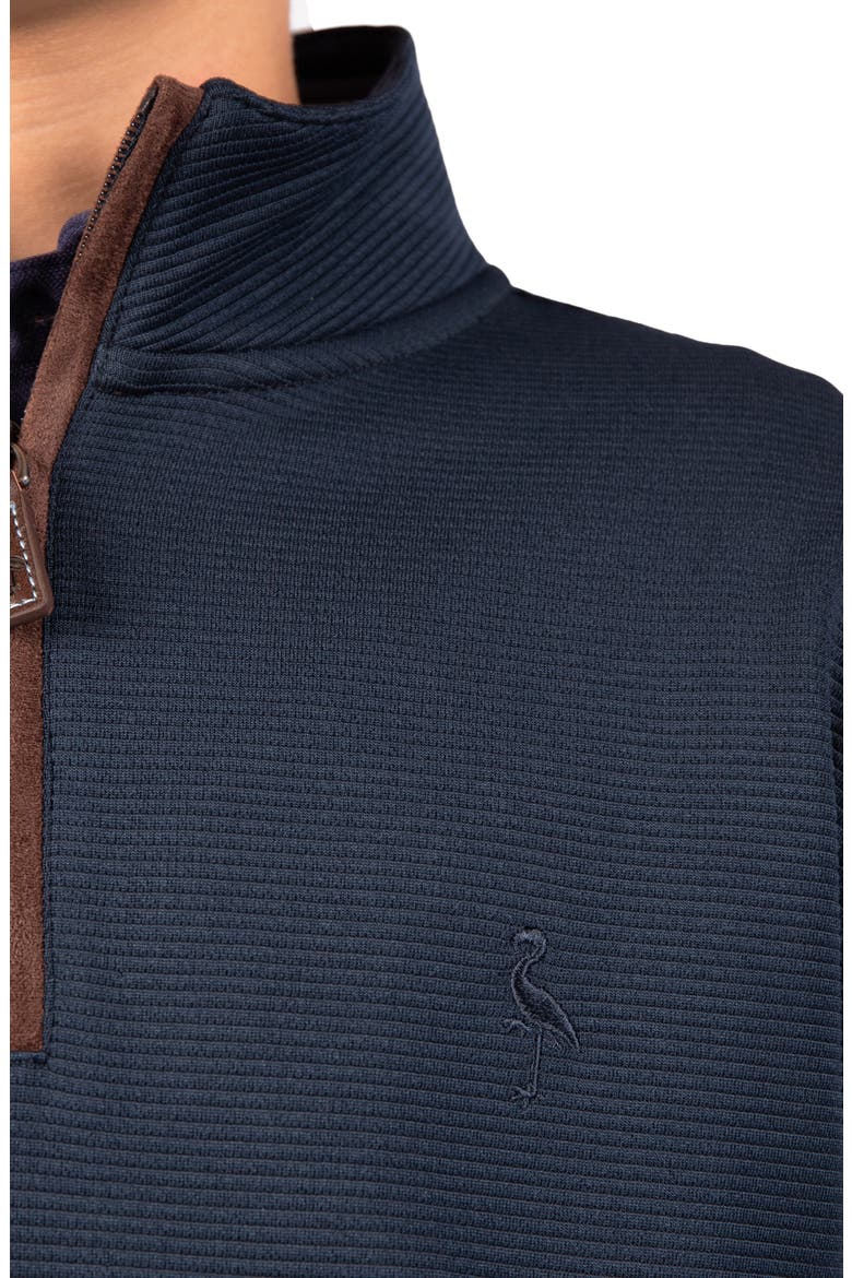Kids' Ottoman Quarter Zip Pullover, Alternate, color, NAVY