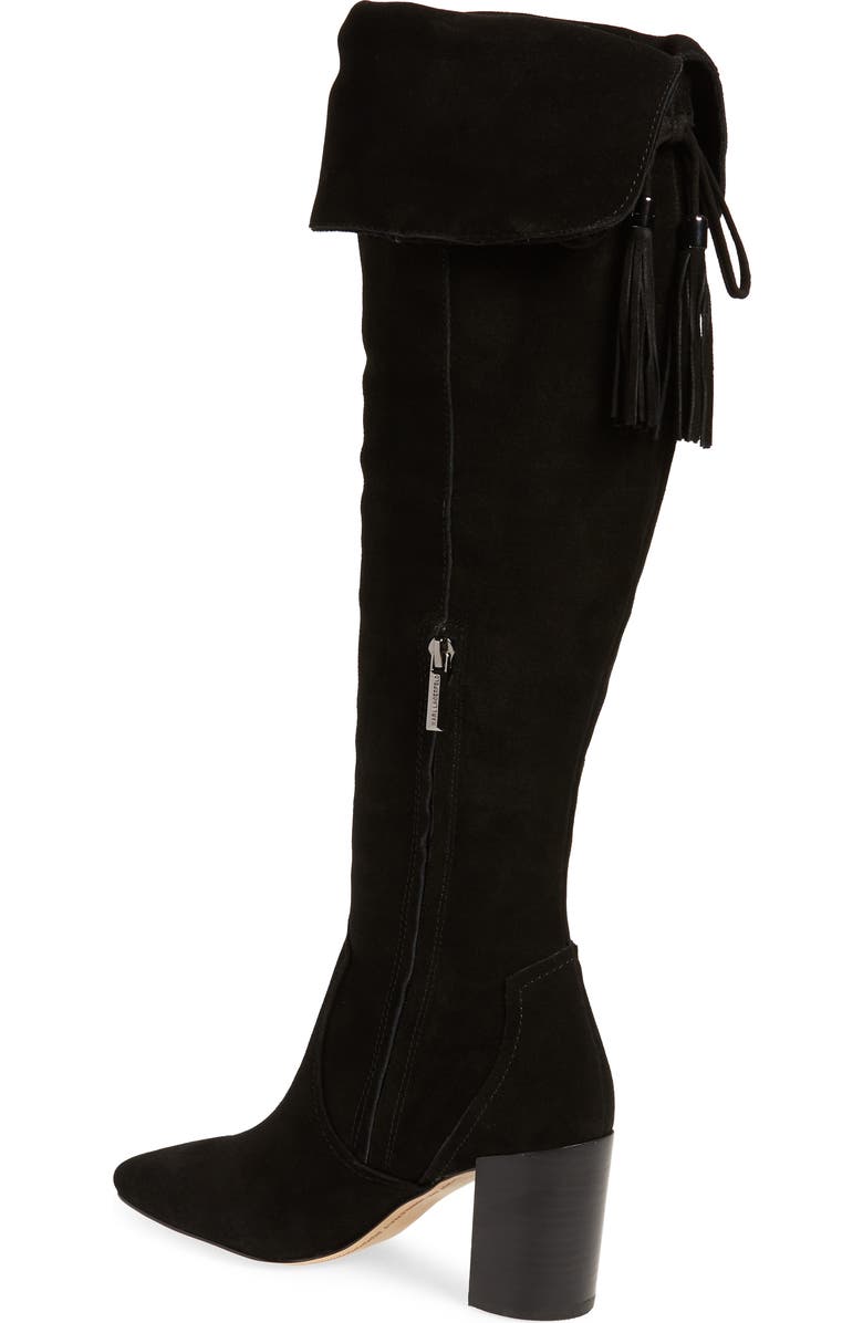 KARL LAGERFELD PARIS Razo Tassel Knee High Boot, Alternate, color,