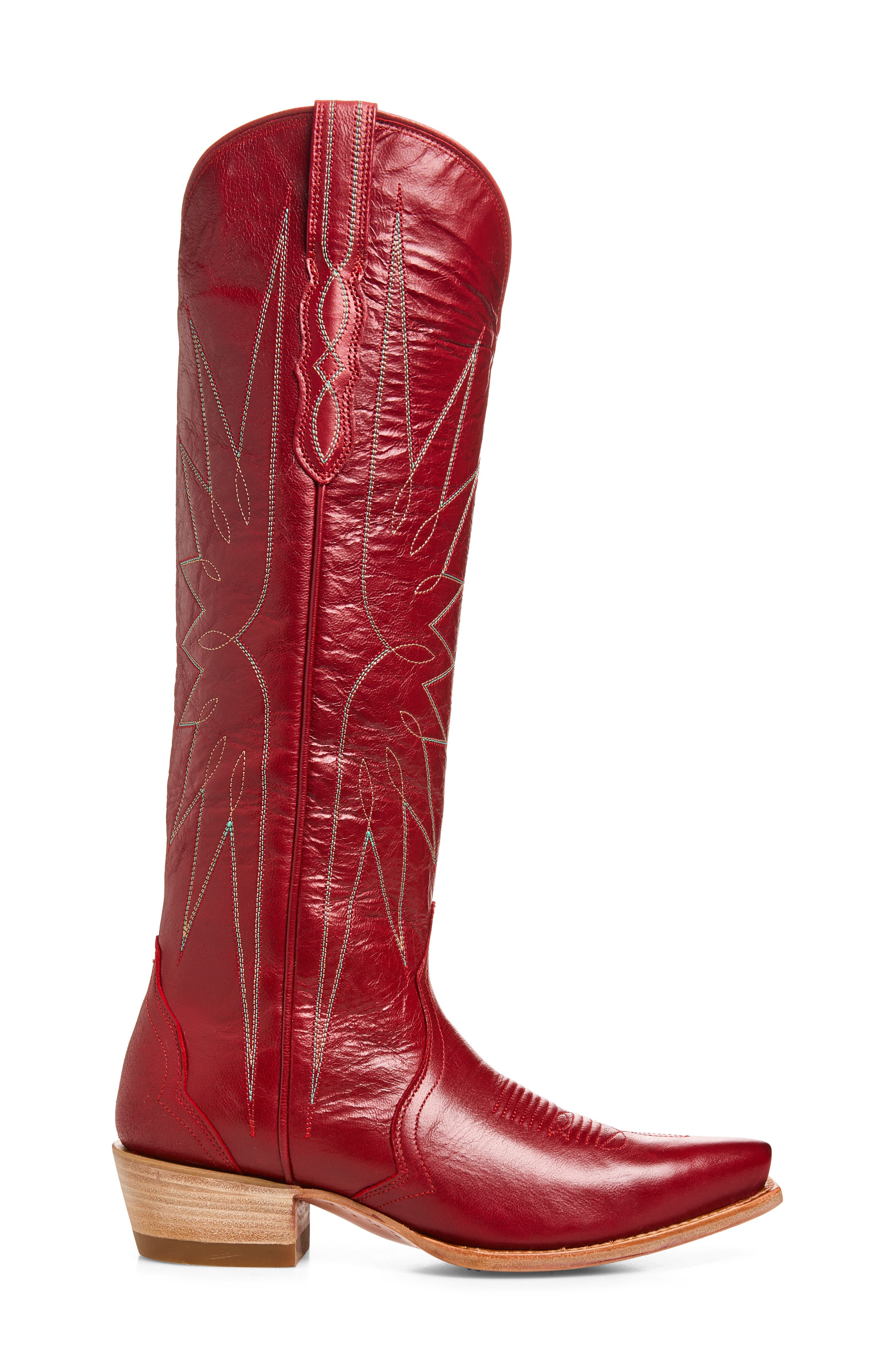 The Loretta Western Boot, Alternate, color, RUBY
