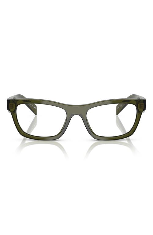 Prada 54mm Butterfly Optical Glasses In Clear