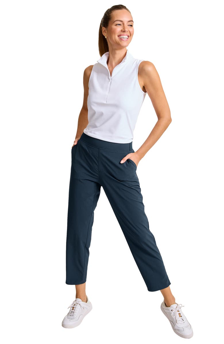 Tommy Bahama Alicia Easy Crop Pants, Alternate, color, Dark Sapphire