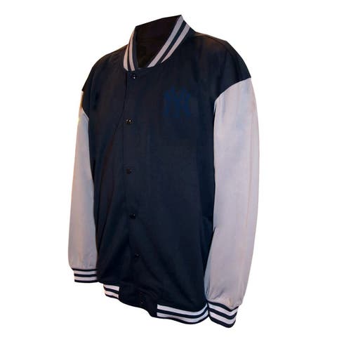 Men's Profile  Black New York Yankees Full-Snap Varsity Jacket