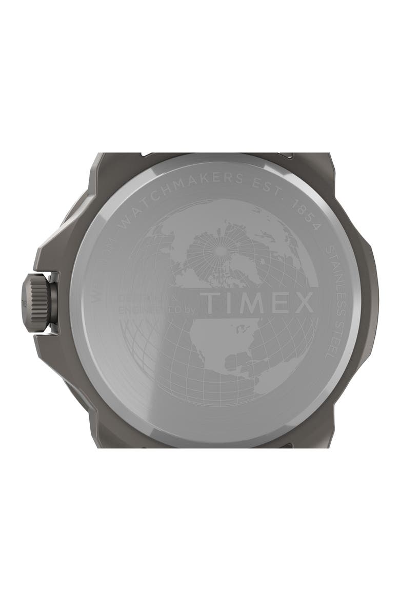 Expedition North Ridge Silicone Strap Watch, 42mm, Alternate, color, GREY/ BLUE/ BLUE