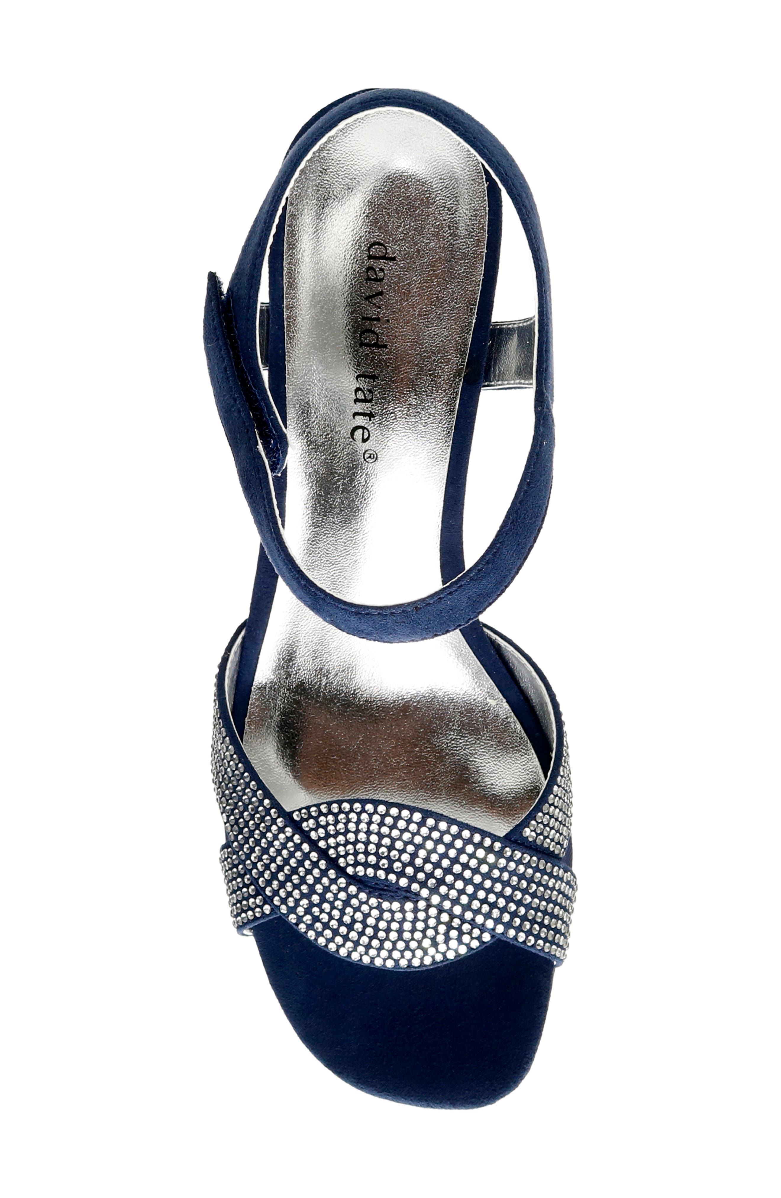 Rona Sandal, Alternate, color, NAVY SUEDE