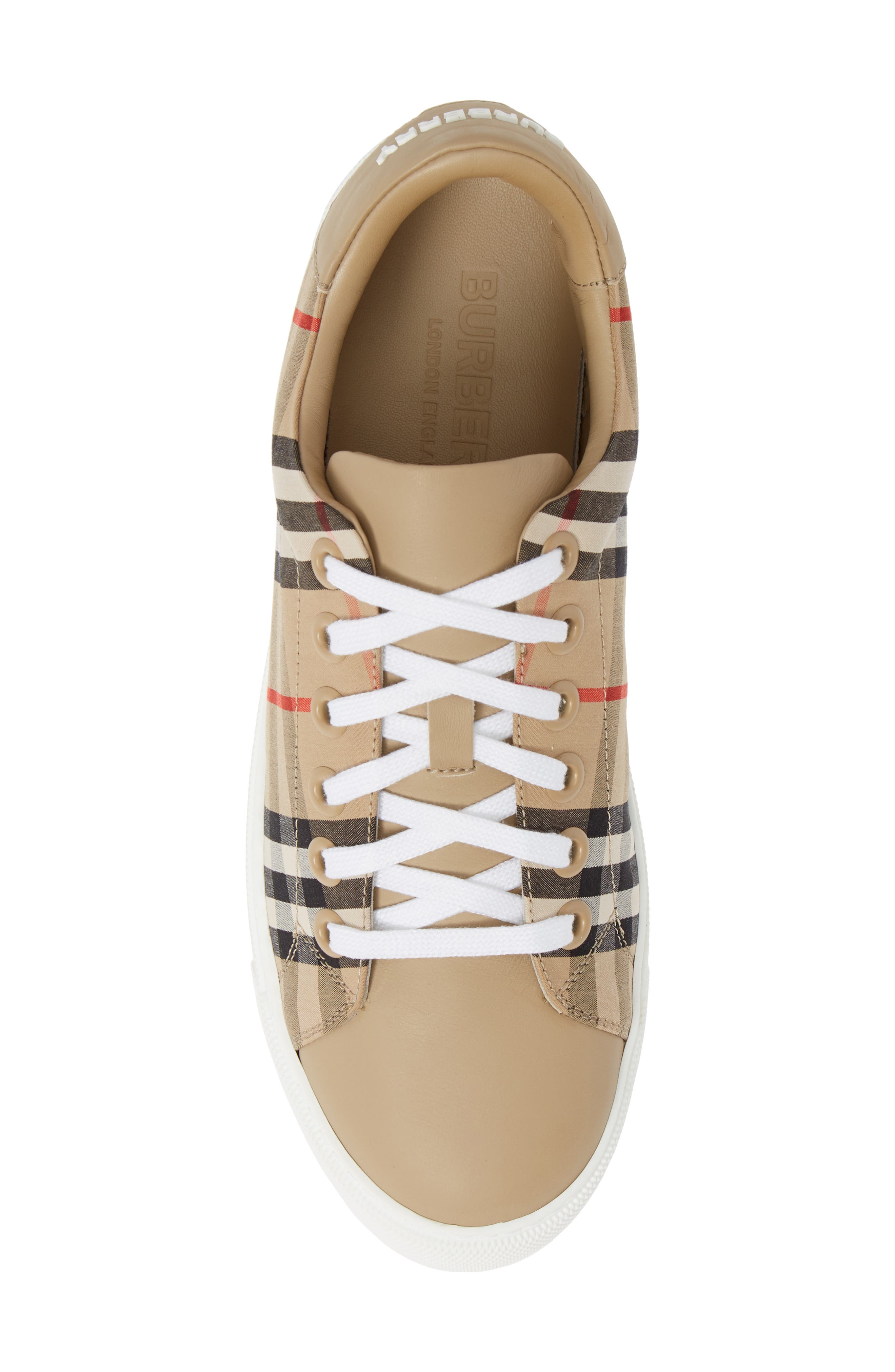 Albridge Check Low Top Sneaker, Alternate, color, ARCHIVE BEIGE