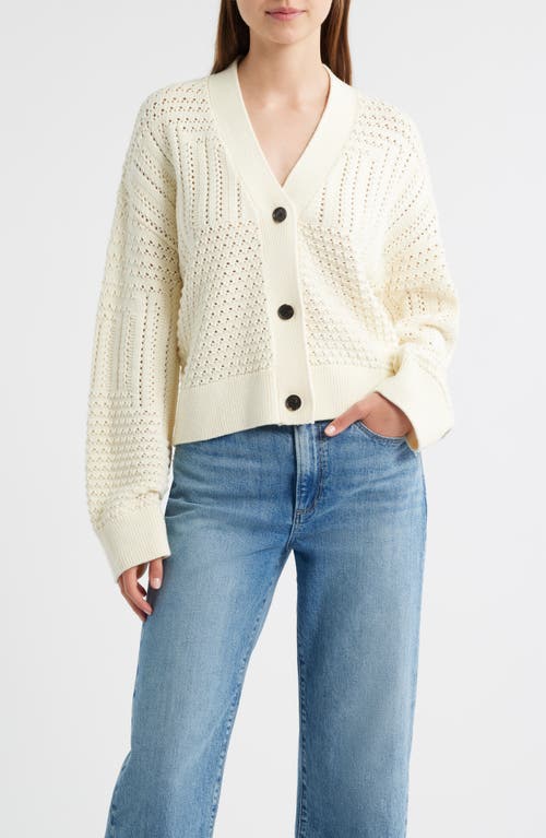 Rails Geneva Cotton Cardigan In White