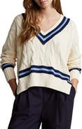 Polo Ralph Lauren Cabled Cotton Cricket Sweater