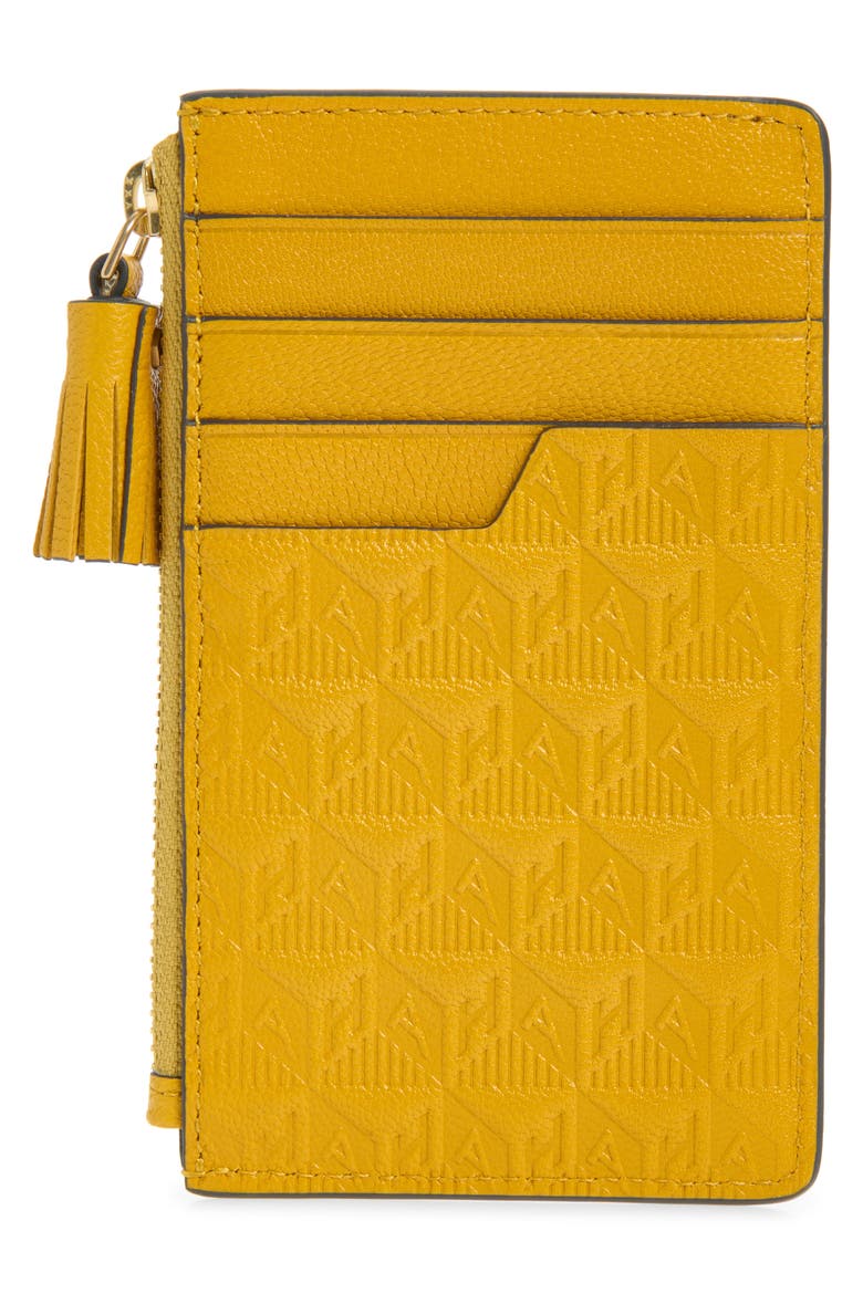 Anya Brands Coco Pops Zip Card Case, Alternate, color, MUSTARD