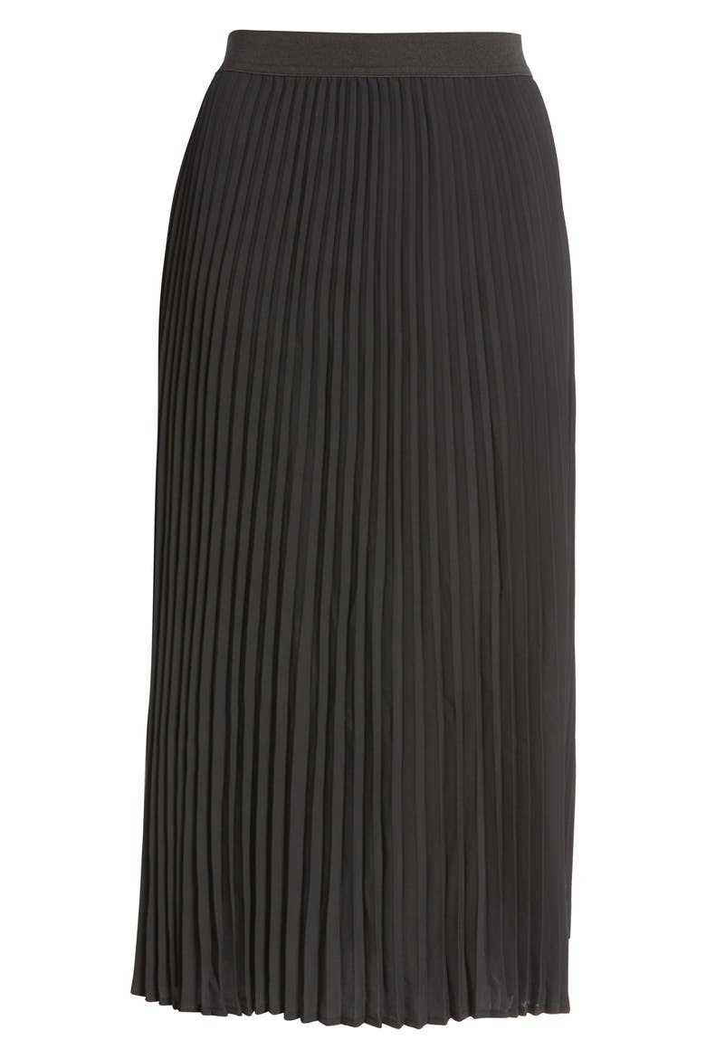 Pleated Skirt, Alternate, color, BLACK
