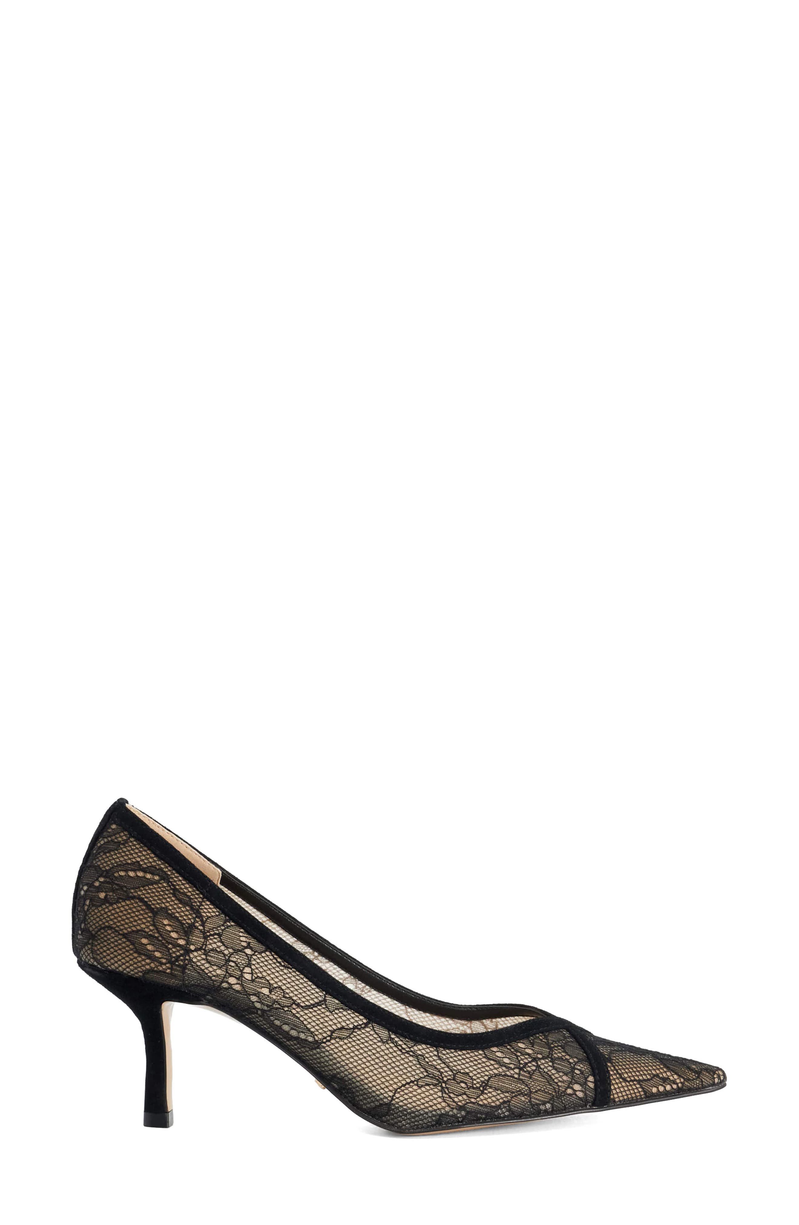 Ascend Pointed Toe Pump, Alternate, color, BLACK