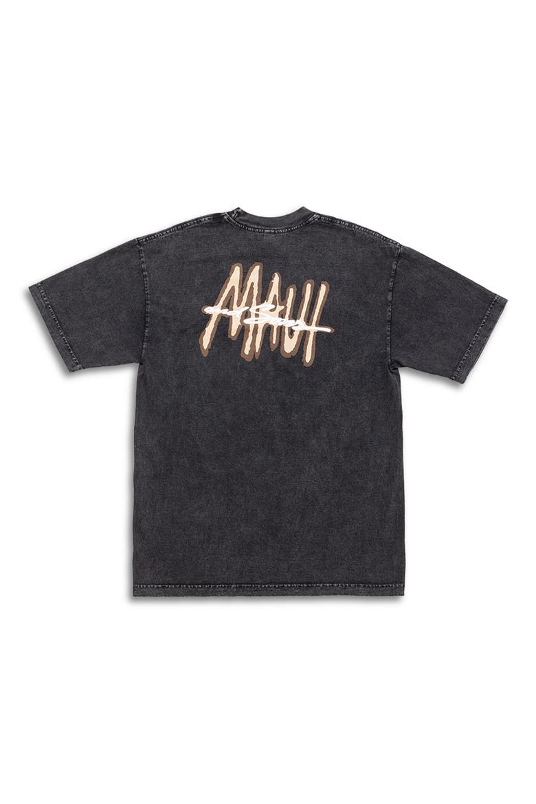 Maui Tag Mineral Wash Cotton Graphic T-Shirt, Alternate, color, BLACK
