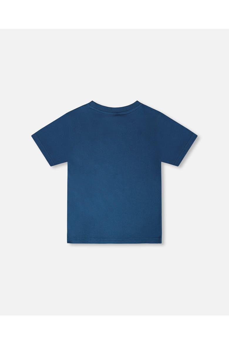 Organic Cotton Jersey Sneaker Shoe Graphic T-Shirt, Alternate, color, Dark Blue
