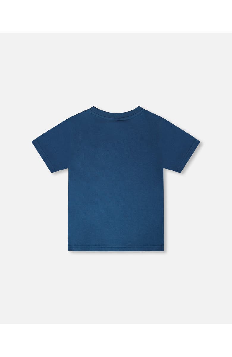 Deux par Deux Organic Cotton Jersey Sneaker Shoe Graphic T-Shirt, Alternate, color, Dark Blue