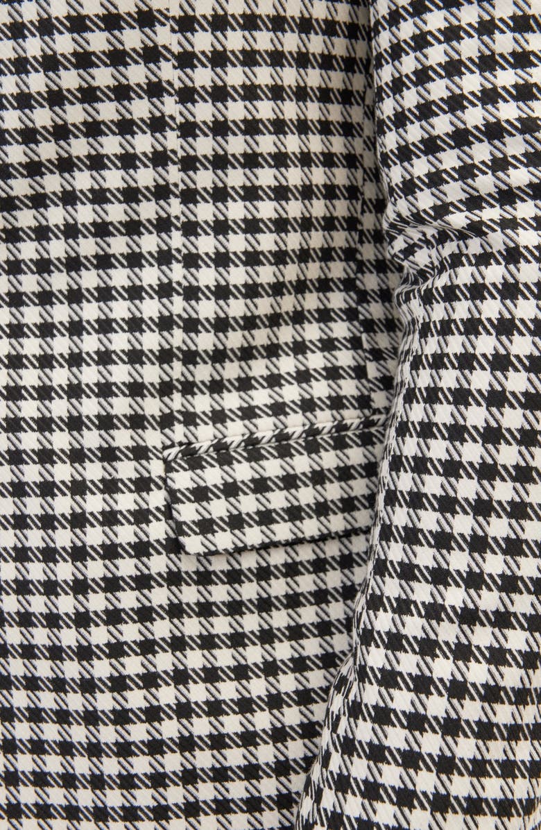 RON TOMSON Trim Fit Check Formal Jacket & Solid Pants Suit, Alternate, color, Black White