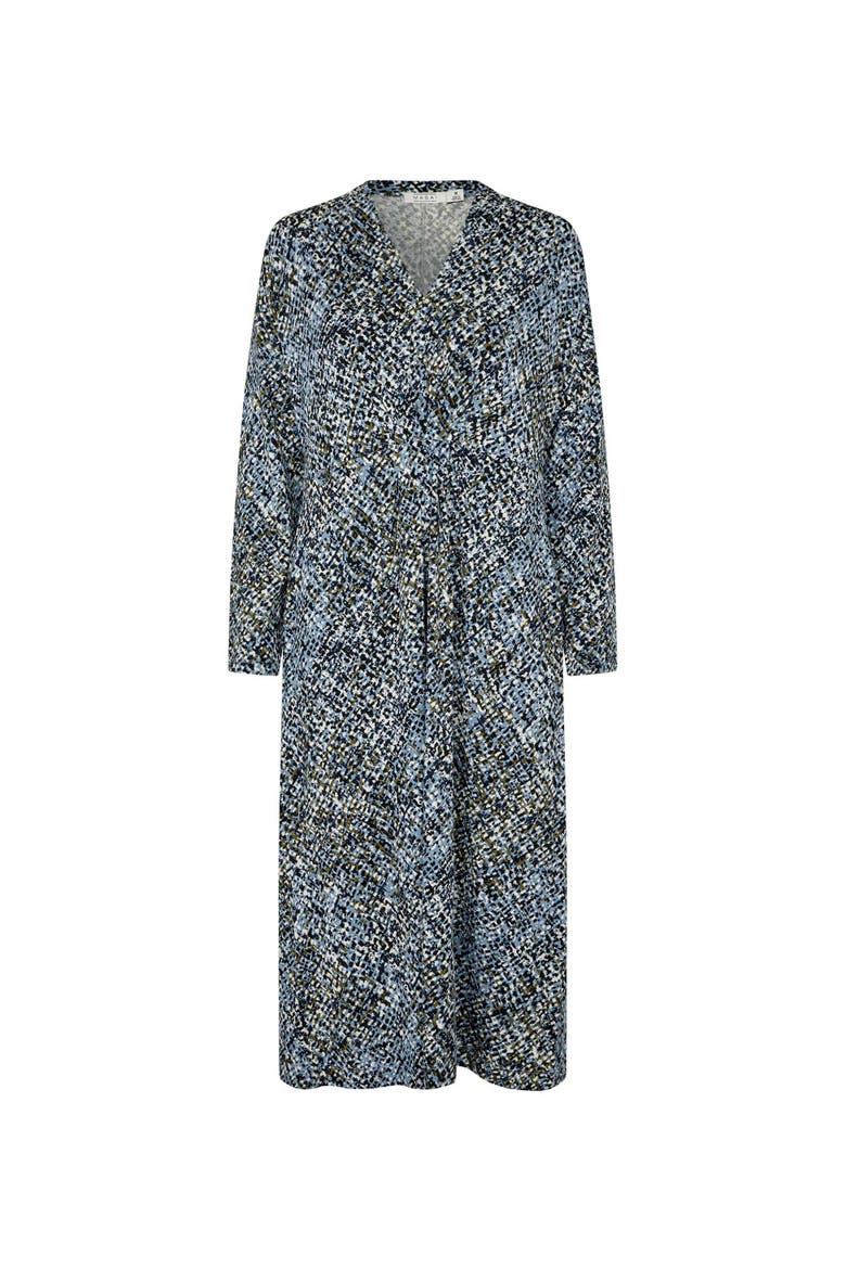 MaOtobia Fitted Graphic Print Dress, Alternate, color, Proven Blue