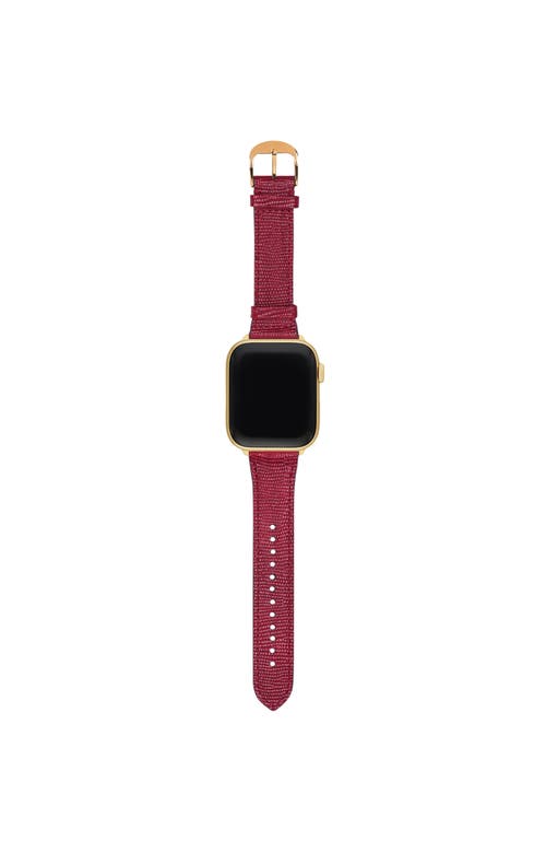 Hyer Goods Upcycled Leather Apple Watch Band In Multi