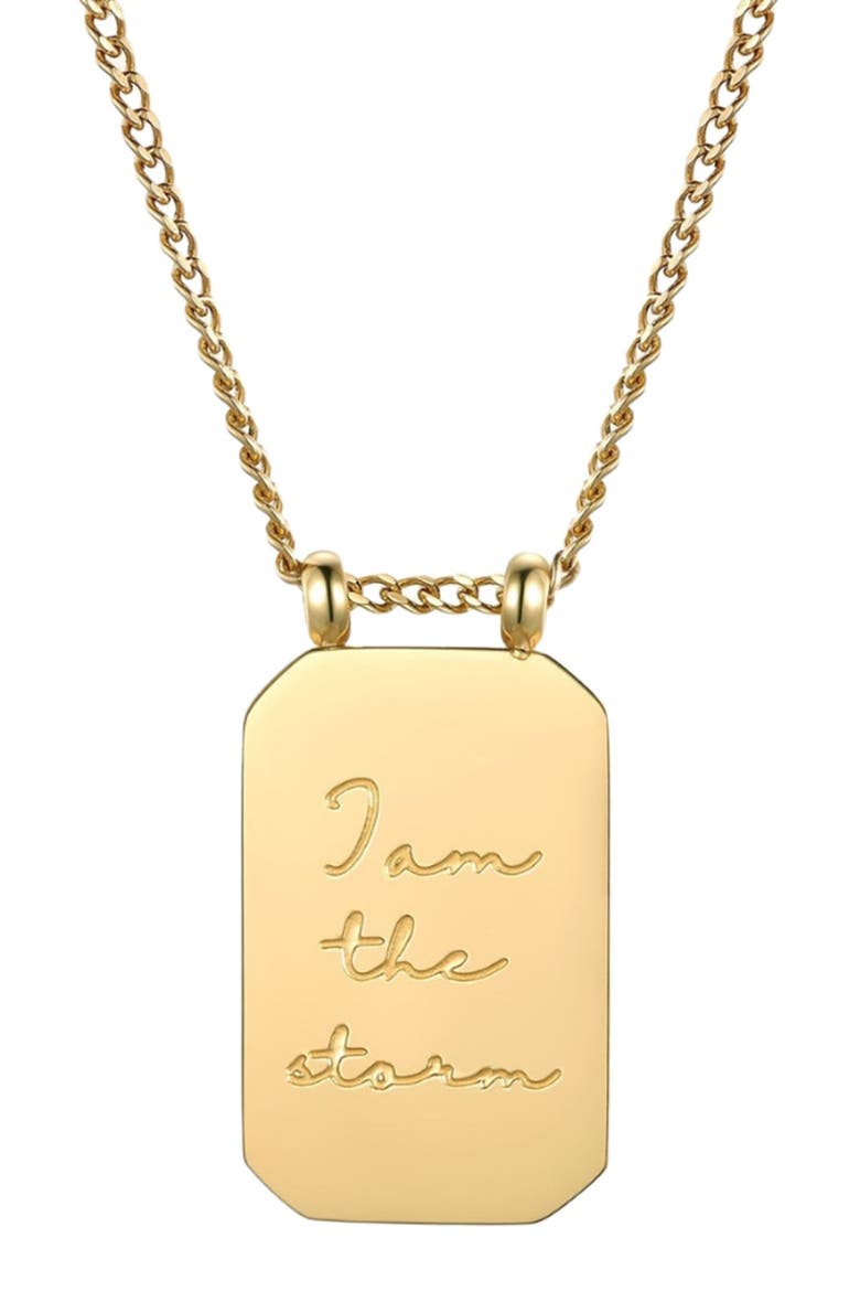 I Am The Storm - Necklace, Main, color, Yellow Gold
