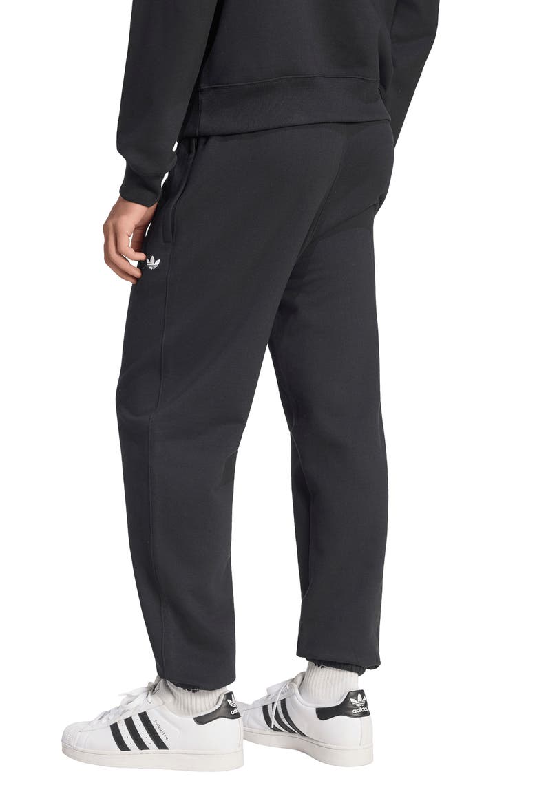 Trefoil Essentials Fleece Joggers, Alternate, color, BLACK