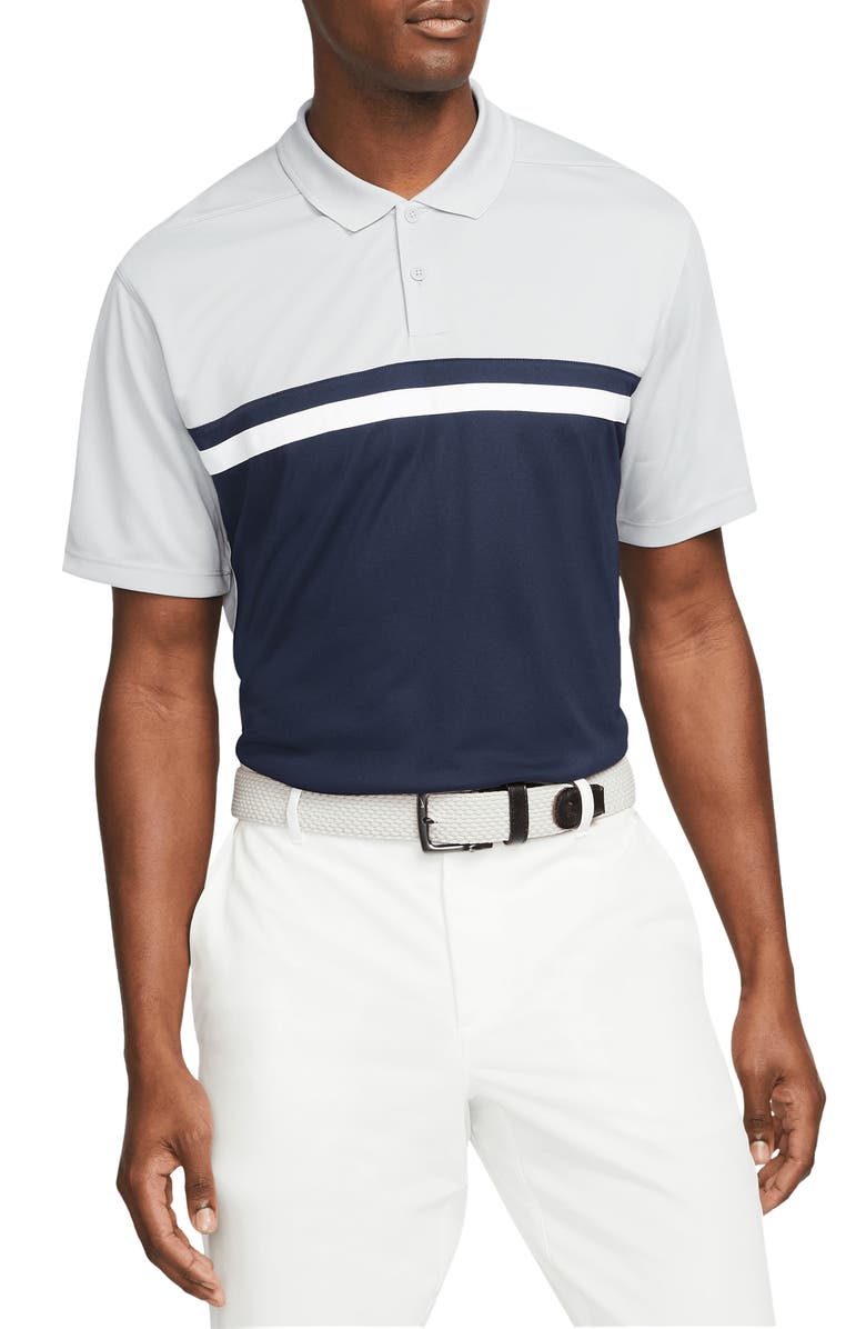Nike Golf Dri-FIT Victory Golf Polo, Main, color, Smoke Grey/ Obsidian/ White