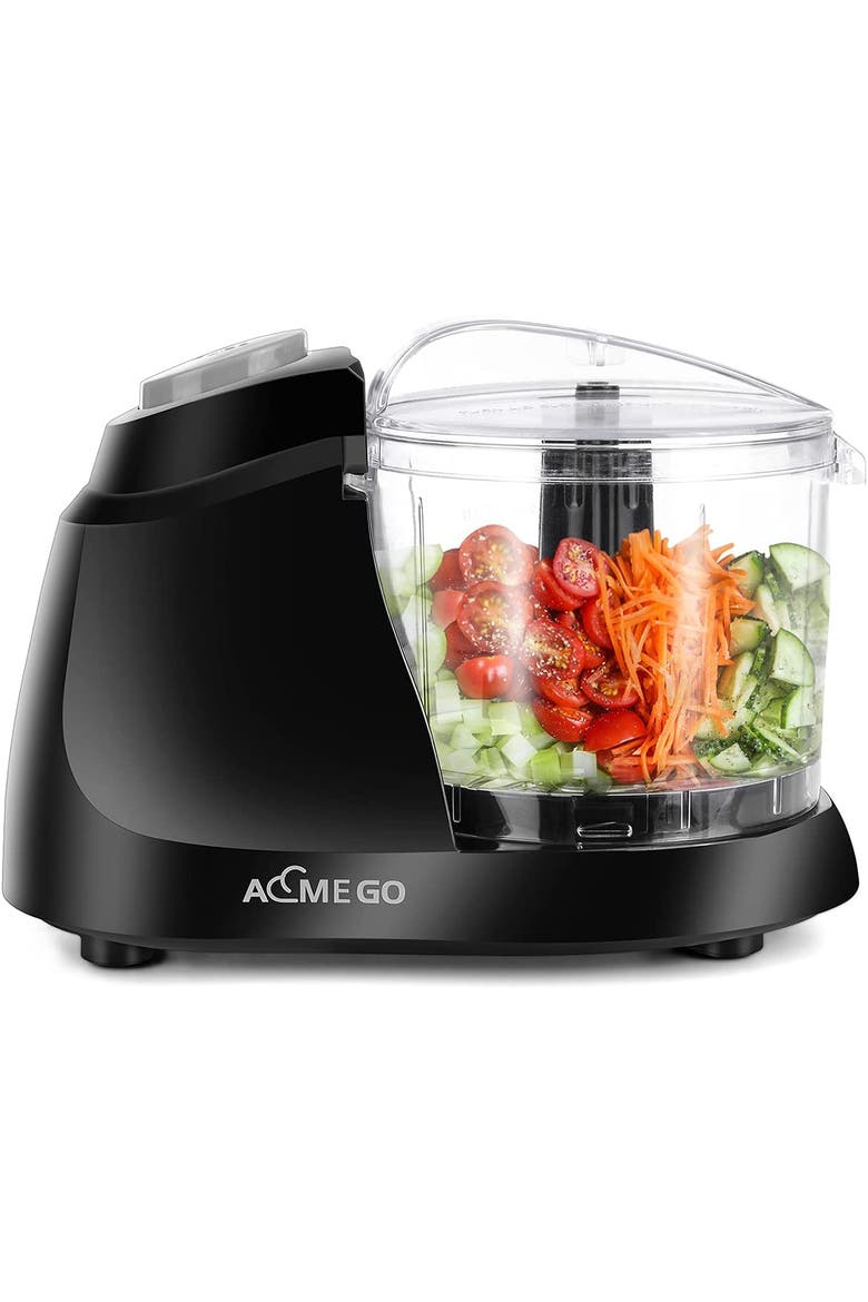 Mini Food Processor 1.5 Cup Meat &Vegetable Electric Food Chopper, Main, color, Black
