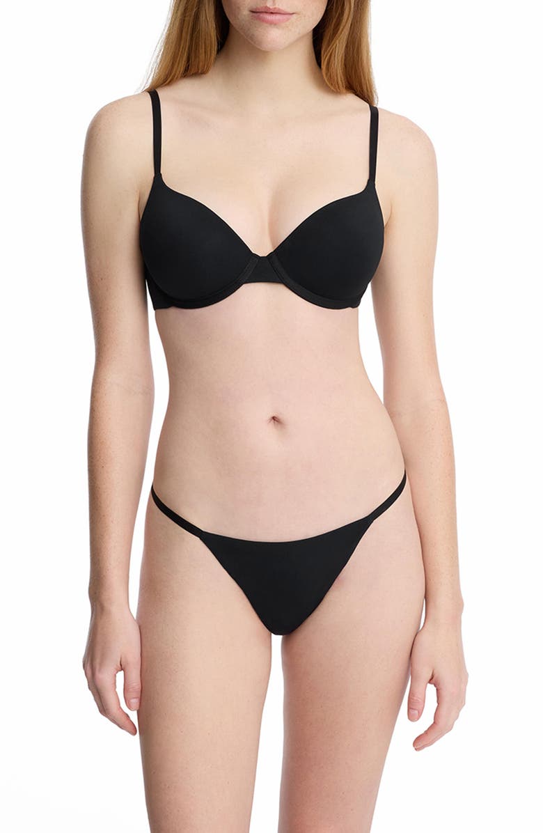 Skarlett Blue Insider Convertible T-Shirt Bra, Alternate, color, Black