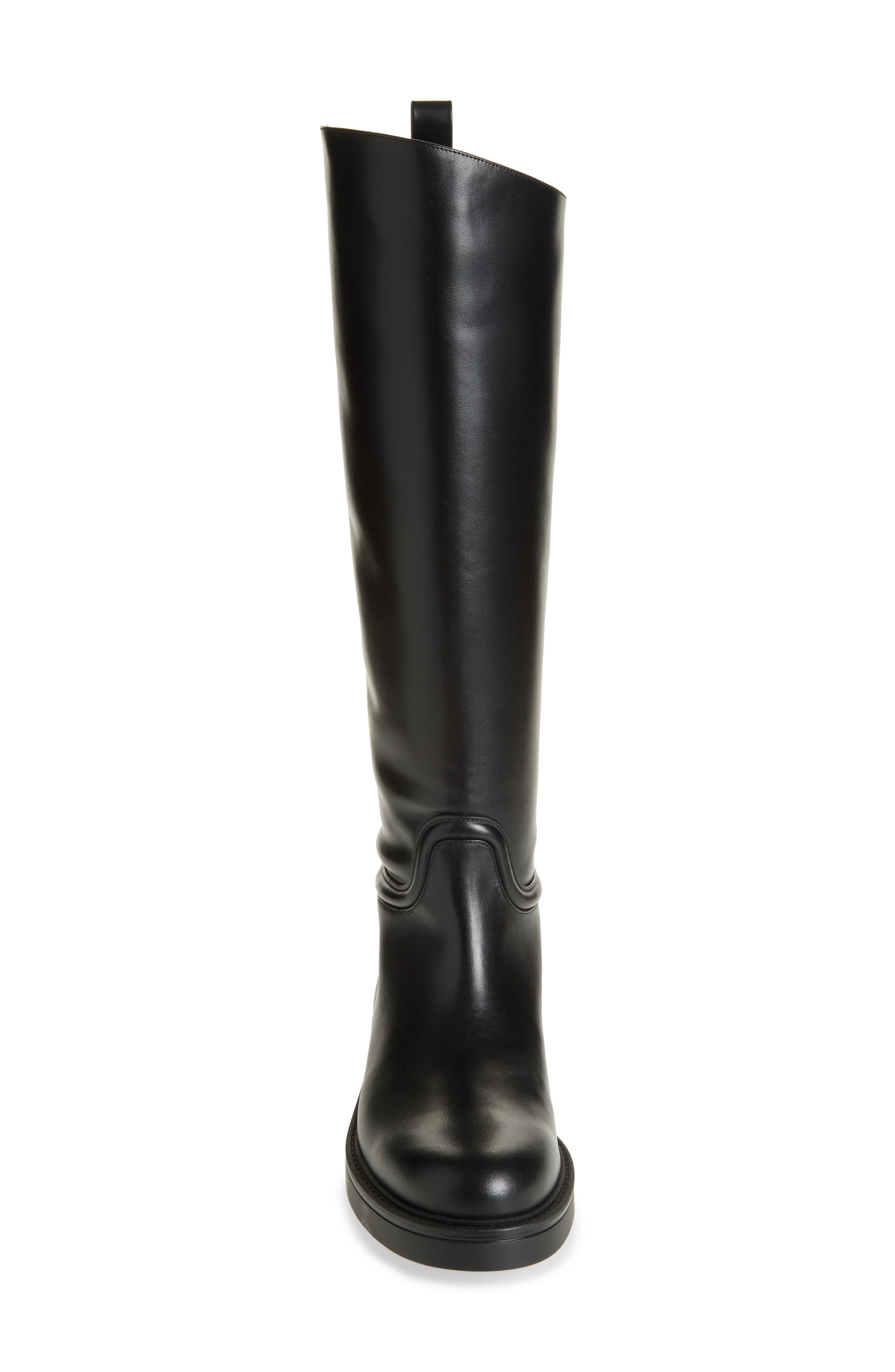 Stuart Weitzman Celia Riding Boot, Alternate, color, Black