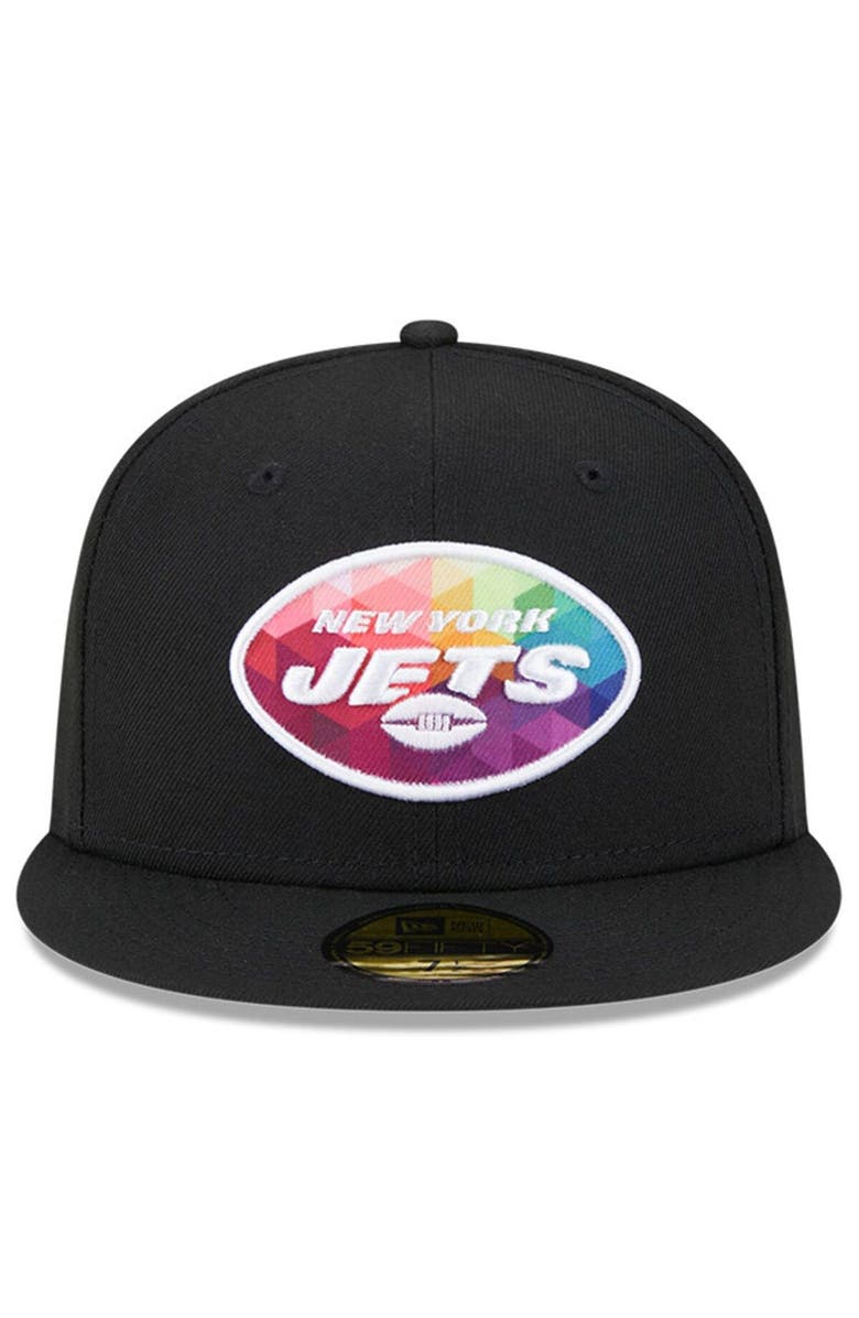New Era Men's New Era Black New York Jets 2023 NFL Crucial Catch 59FIFTY Fitted Hat, Alternate, color, Black