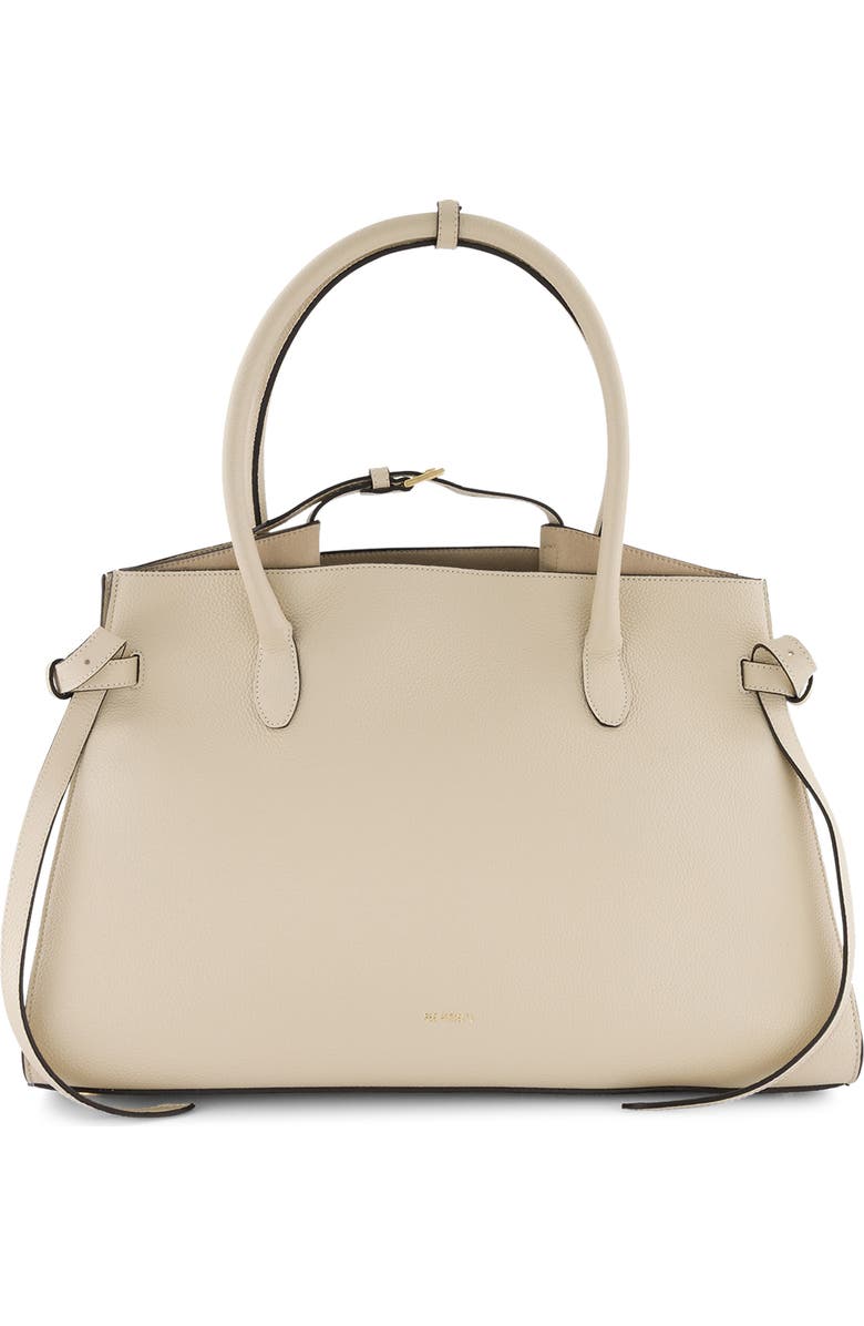 Ree Projects Large Bette Leather Tote, Main, color, Beige