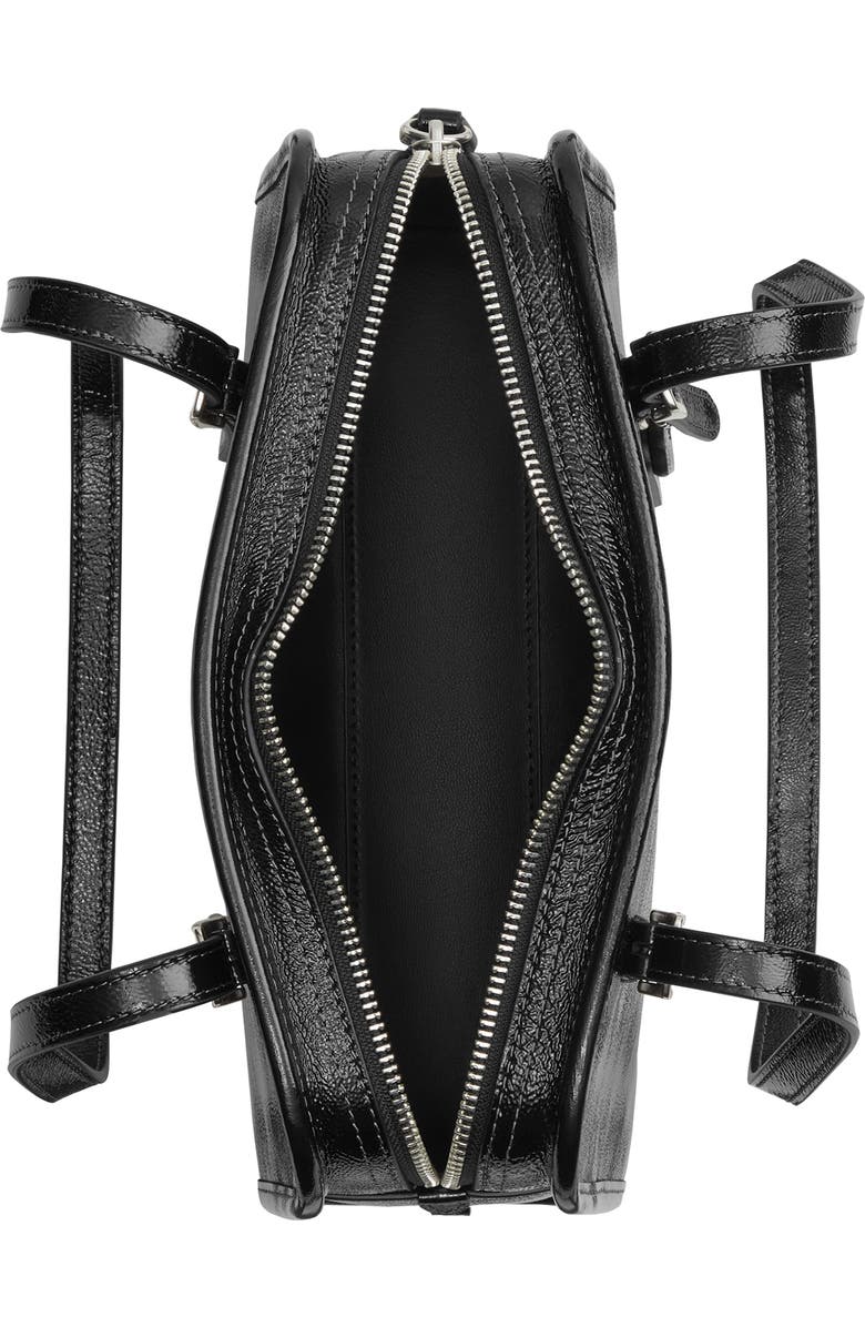 COACH The Coach Originals Crinkle Patent Leather Swing Zip Satchel, Alternate, color,