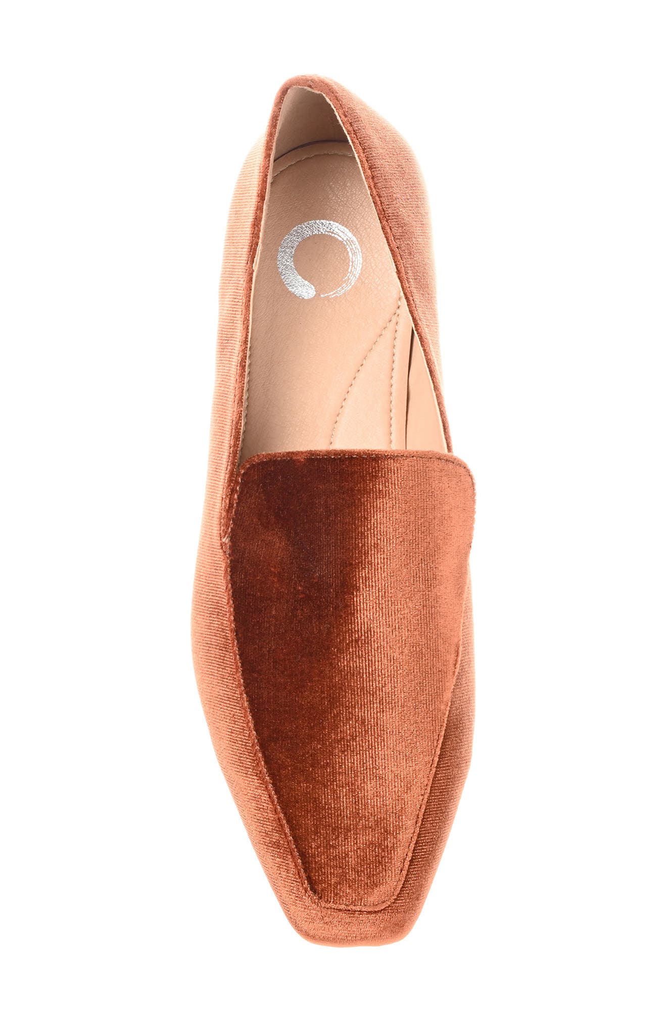 Silas Velvet Loafer, Alternate, color, BROWN
