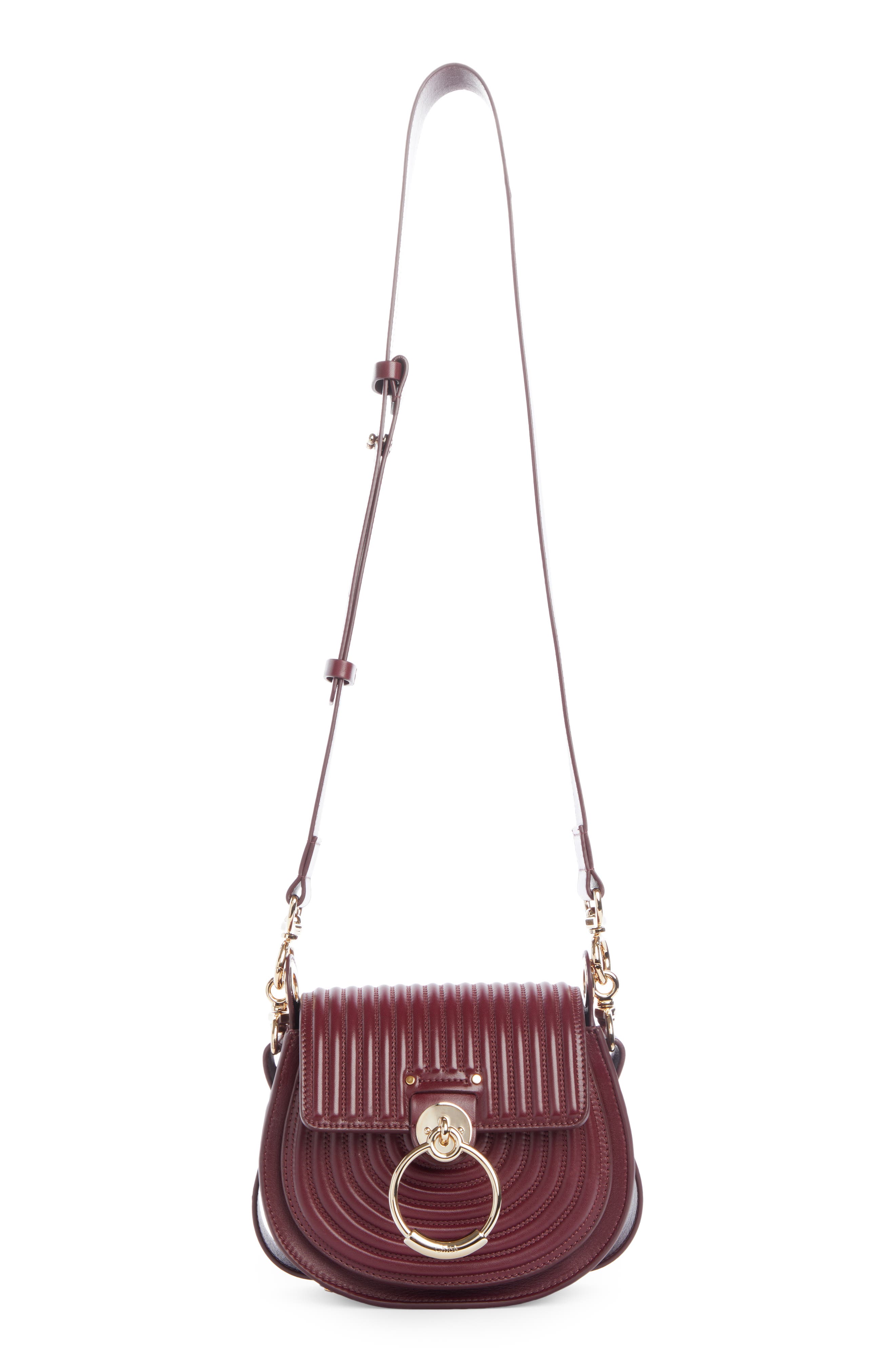 Chloé Small Tess Quilted Leather Crossbody Bag, Alternate, color, 