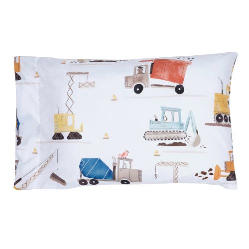 Bedtime Originals Construction Zone Transportation Twin Sheets & Pillowcase Set In Multi