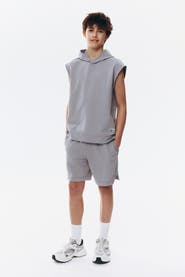 H&M Sleeveless sports hoodie and shorts with drymove