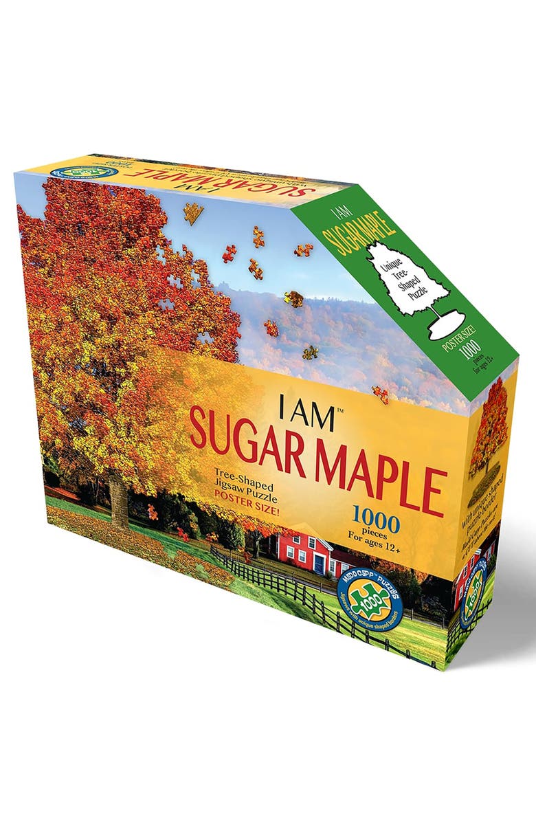Madd Capp I Am Sugar Maple 1000 Piece Tree Shaped Jigsaw Puzzle, Main, color, Multicolored
