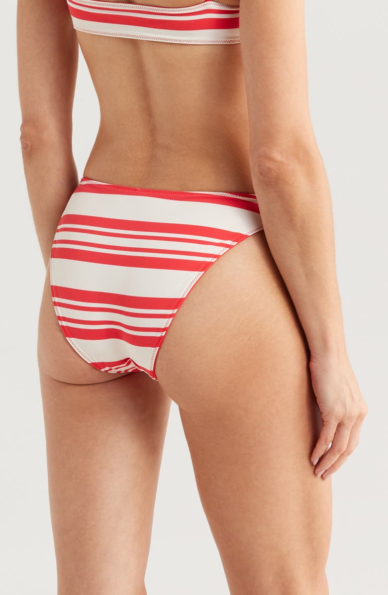 Solid & Striped The Tati Bikini Bottoms, Alternate, color, Apple Red