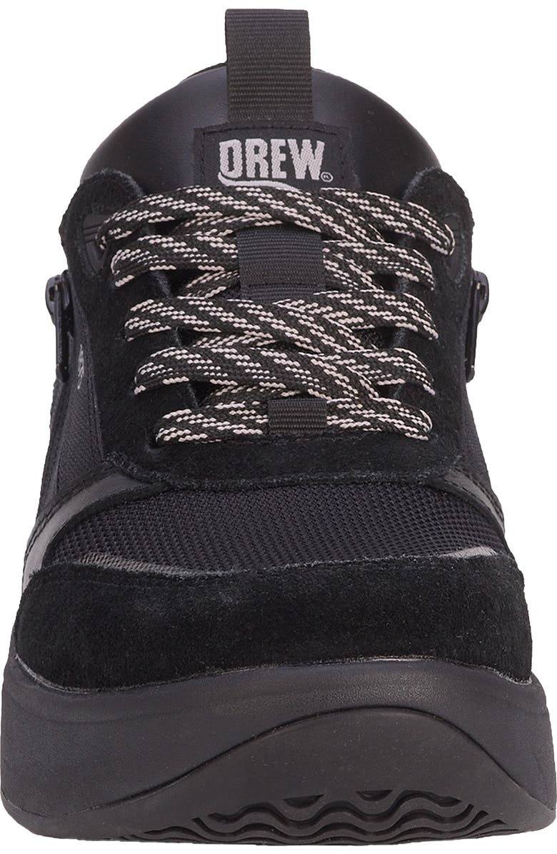 DREW Happy Sneaker, Alternate, color, Solid Black Combo