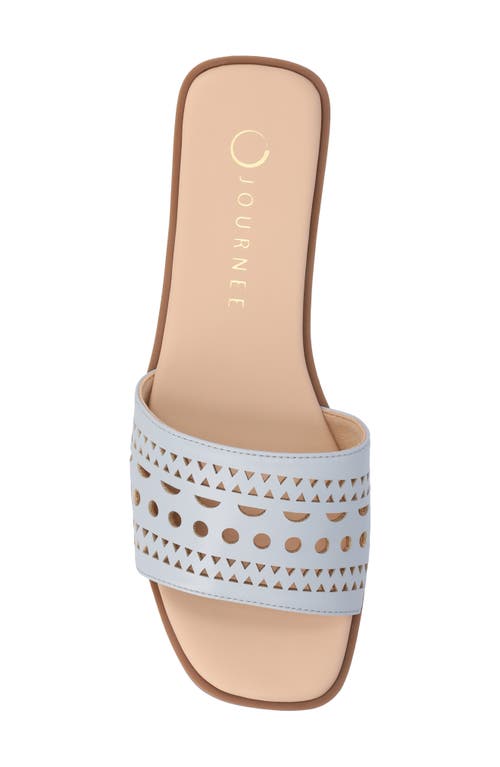 Shop Journee Collection Brodie Slide Sandal In Blue