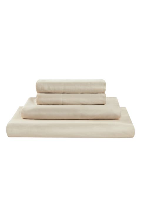 400 Thread LuxeSoft Organic Cotton Sateen Sheet Set