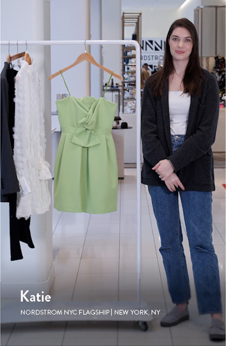 Bow Detail Strapless Fit & Flare Minidress, sales video thumbnail