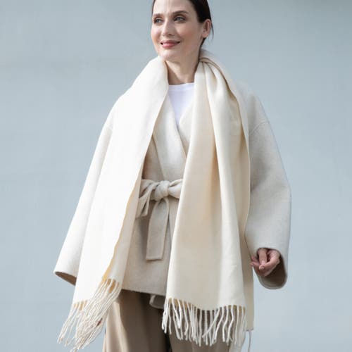 Youzey The Victoria Scarf In White
