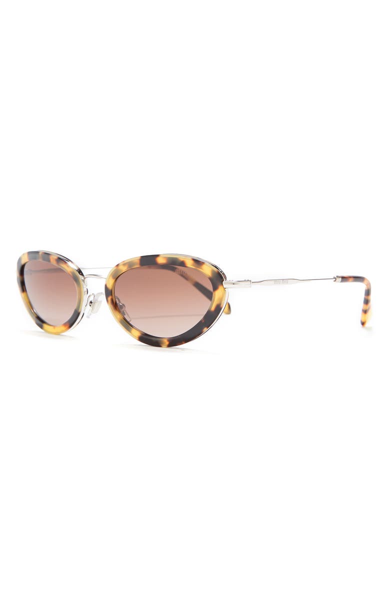 Miu Miu 54mm Oval Sunglasses, Alternate, color, 
