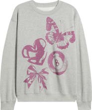 GOLDEN HOUR Eight Ball Collage Graphic Sweatshirt