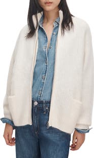 rag & bone Jada Brushed Cashmere Full Zip Cardigan