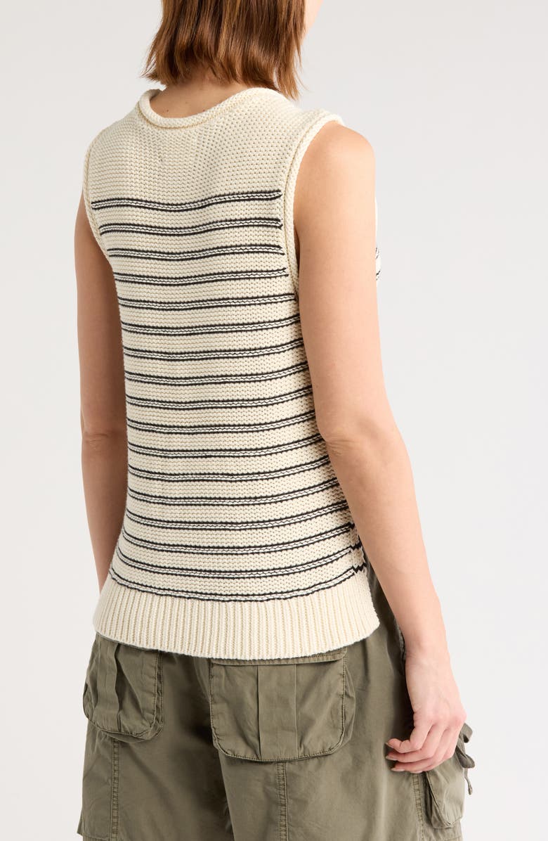 Lucky Brand Stripe Cotton Sweater Vest, Alternate, color, 