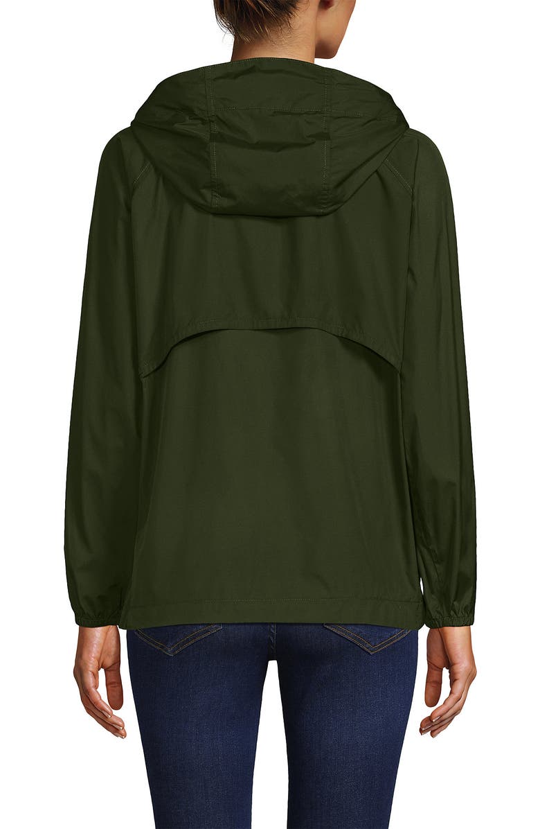 Lands' End Packable Water Resistant UPF 50 Windbreaker Jacket, Alternate, color, 