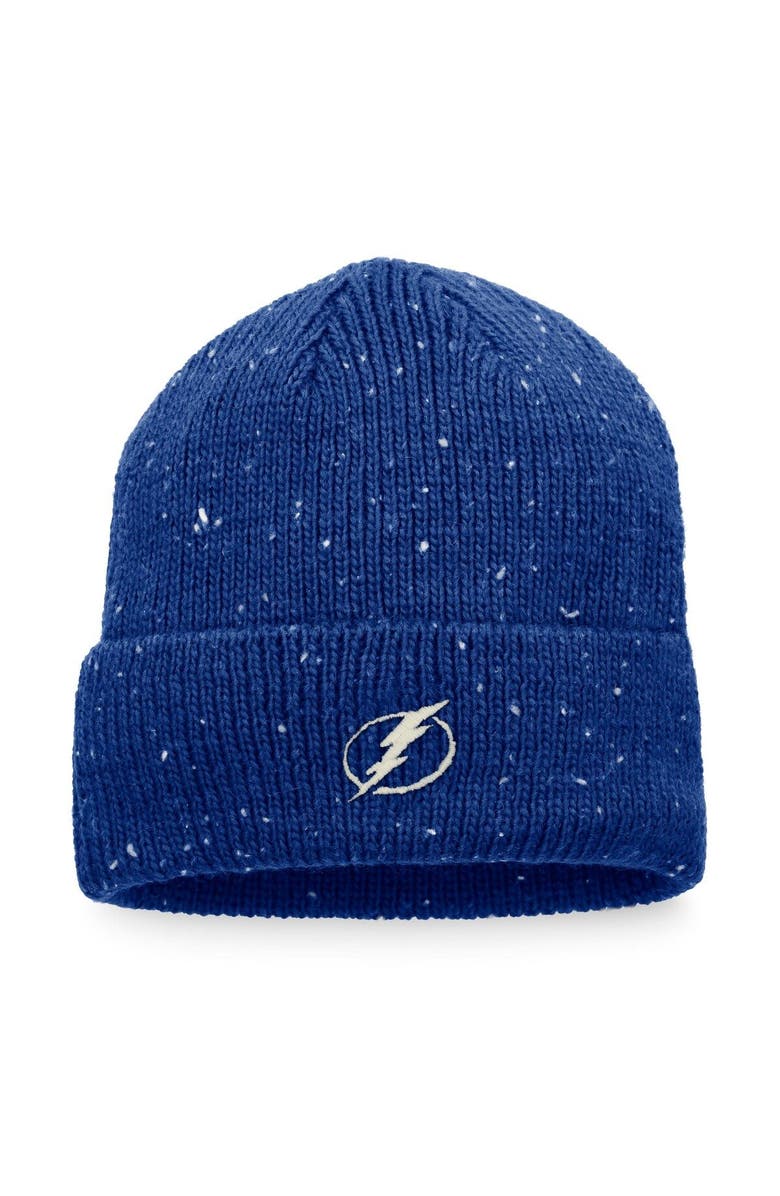 FANATICS Men's Fanatics Branded Blue Tampa Bay Lightning Authentic Pro Rink Pinnacle Cuffed Knit Hat, Main, color, 