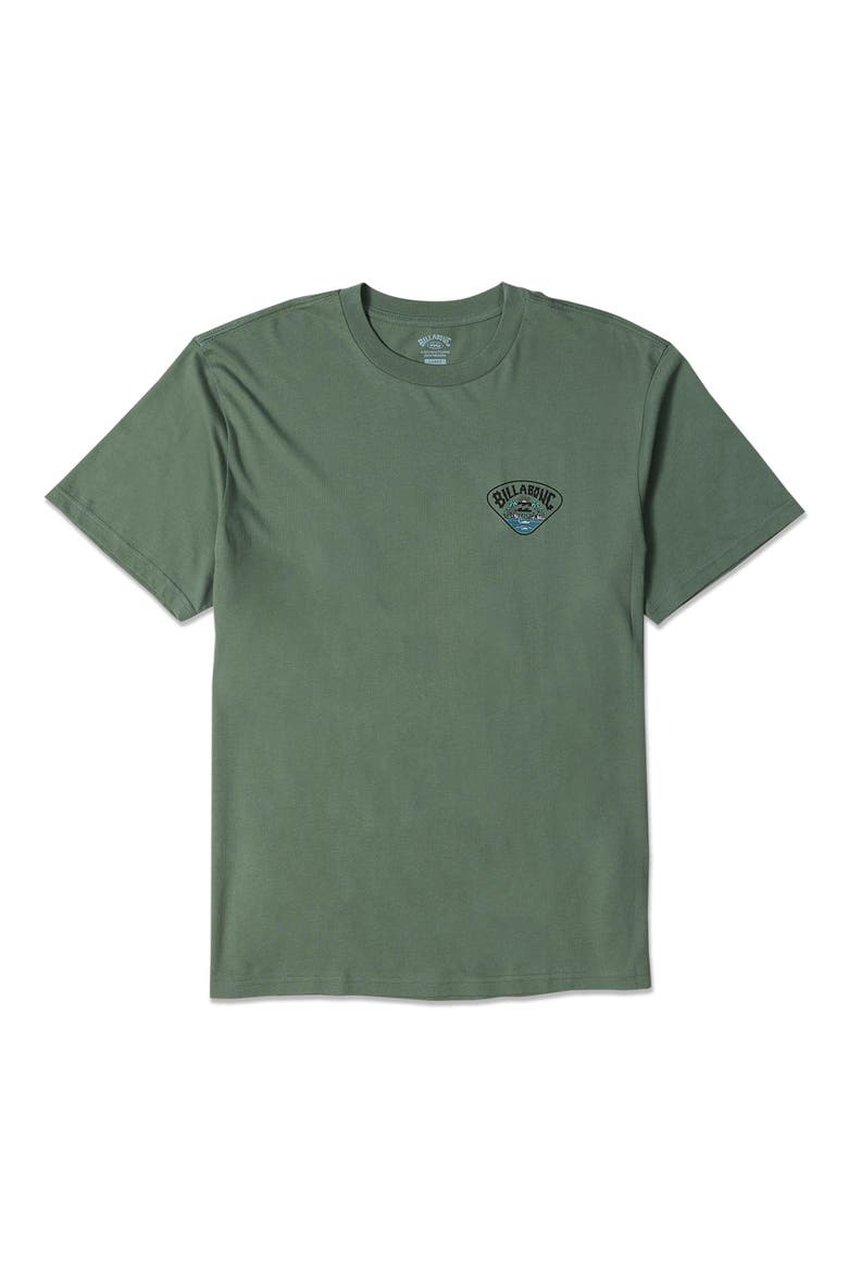Scenic Arch Adventure Division Loose Fit Short Sleeve Performance Rashguard, Alternate, color, LAUREL WREATH