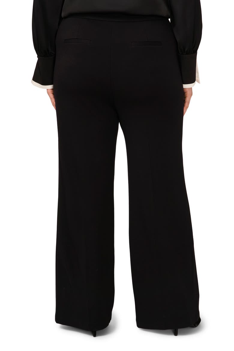 High Waist Straight Leg Pants, Alternate, color, RICH BLACK